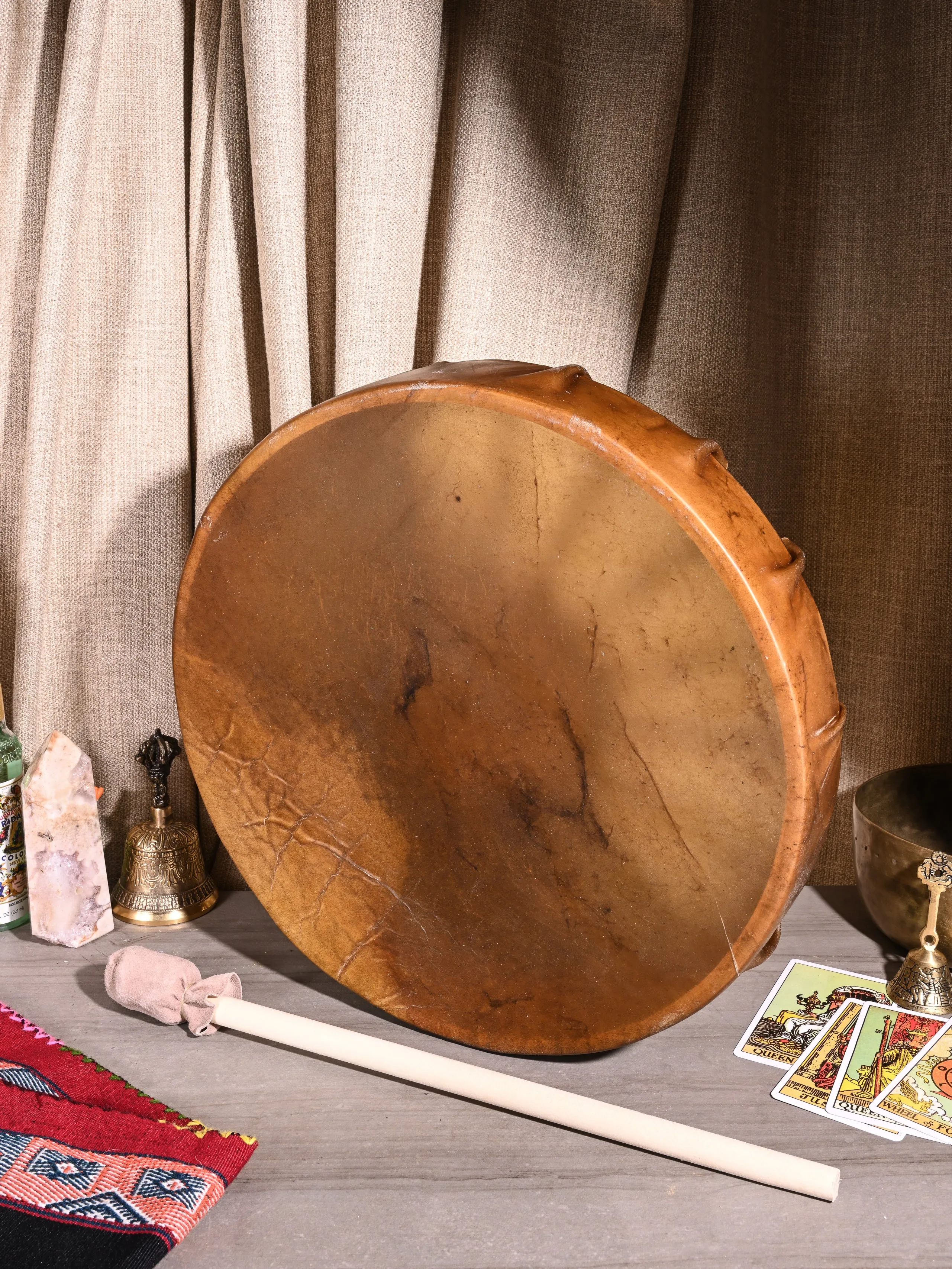 Native American-Style Elk Rawhide Drum