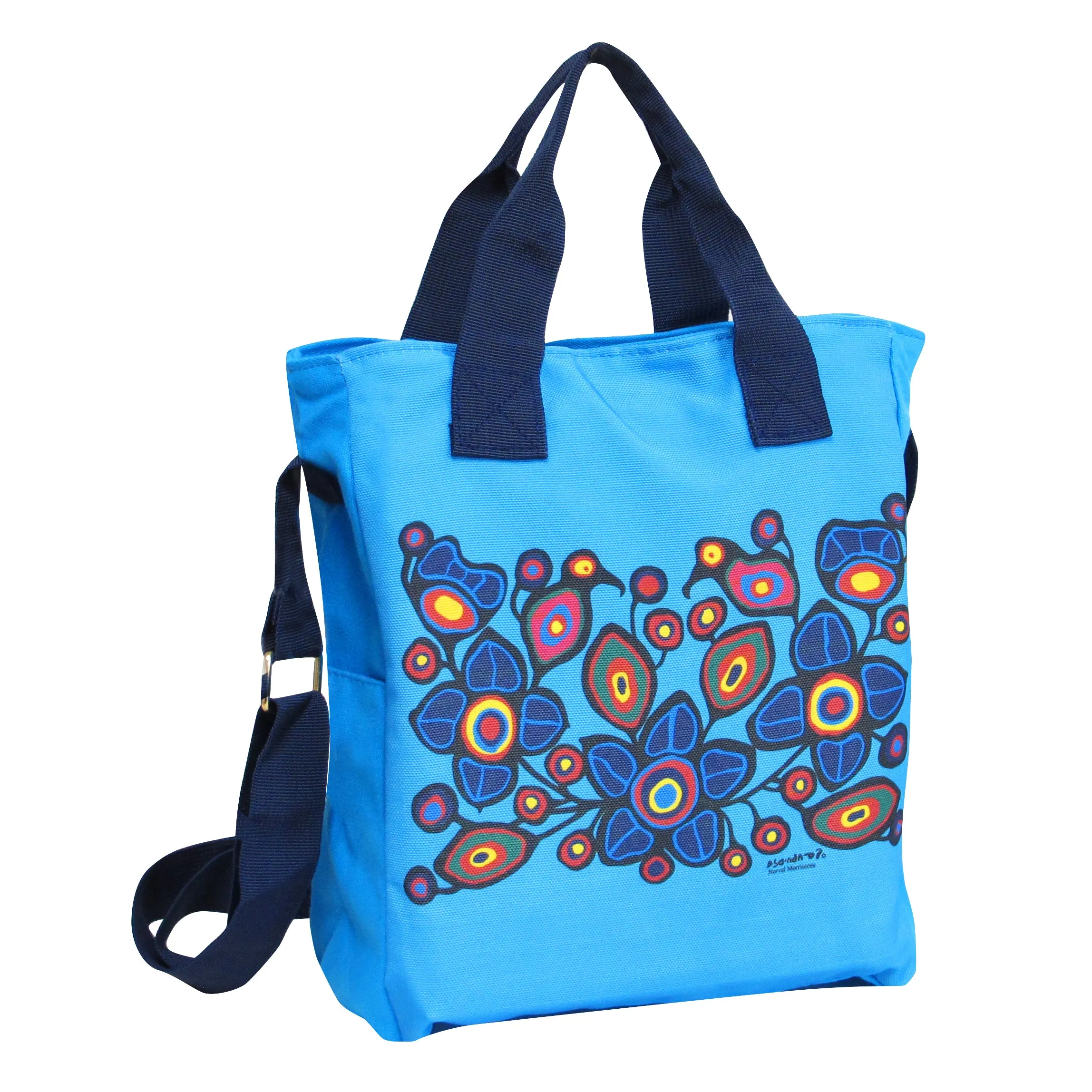 Norval Morrisseau Flowers and Birds Shoulder Bag