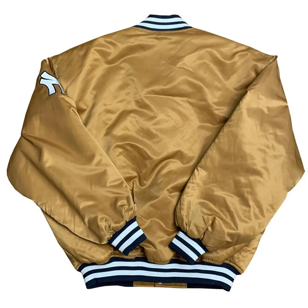 NY Yankees Dugout Full-Snap Golden Jacket