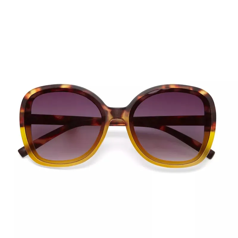 Okkia  - ANNA Butterfly Sunglasses - Havana Yellow