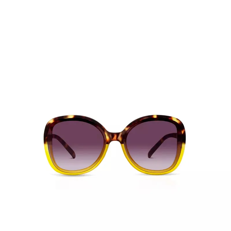 Okkia  - ANNA Butterfly Sunglasses - Havana Yellow