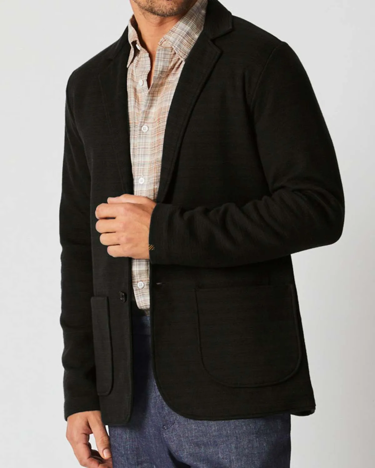 Ottoman Knit Sport Coat - Dark Asphalt