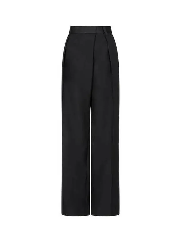 Overseas Station Season Big Chance 8 18 Women s One Tuck Pleated Wide Pants Black 271815