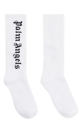 Palm Angels Logo Intarsia Socks