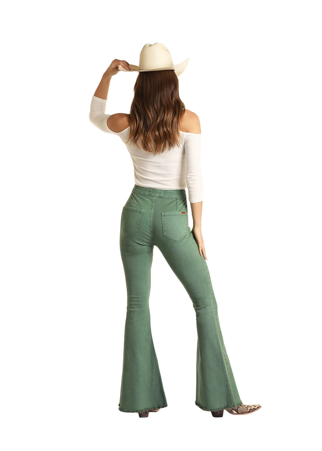 Panhandle Slim Womens Jade Bell Bottom Jeans