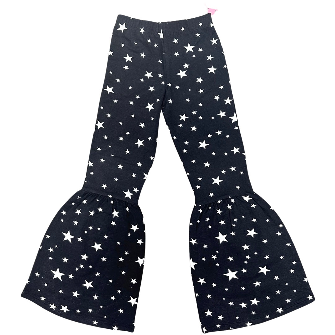 Paper Flower All Over Star Bell Bottom Pant