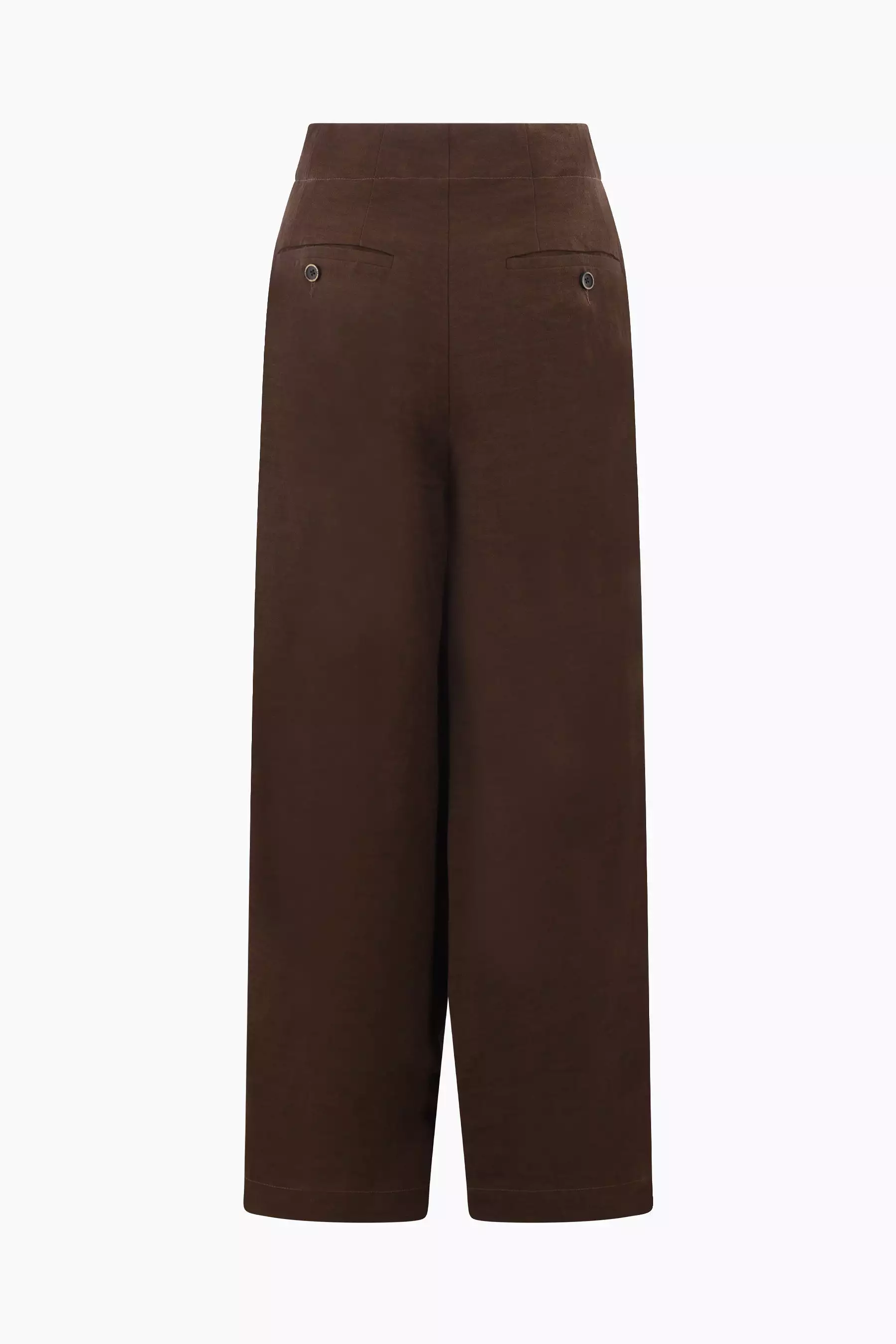 Pitti linen blend wide-leg pants