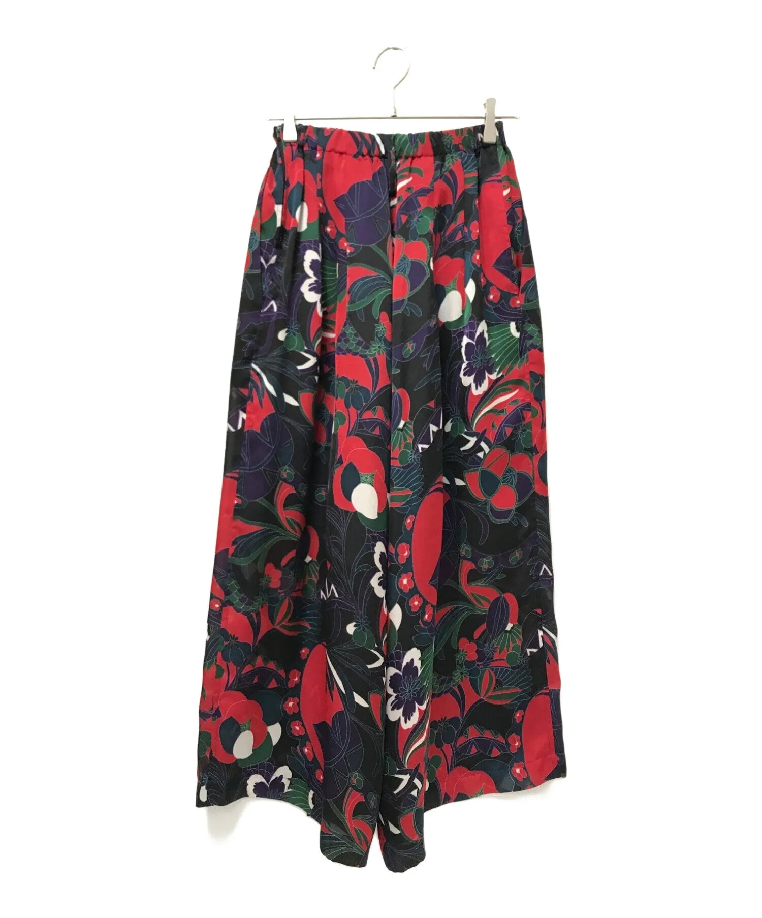 [Pre-owned] Yohji Yamamoto FEMME Poly graphic print wide pants FD-P32-905