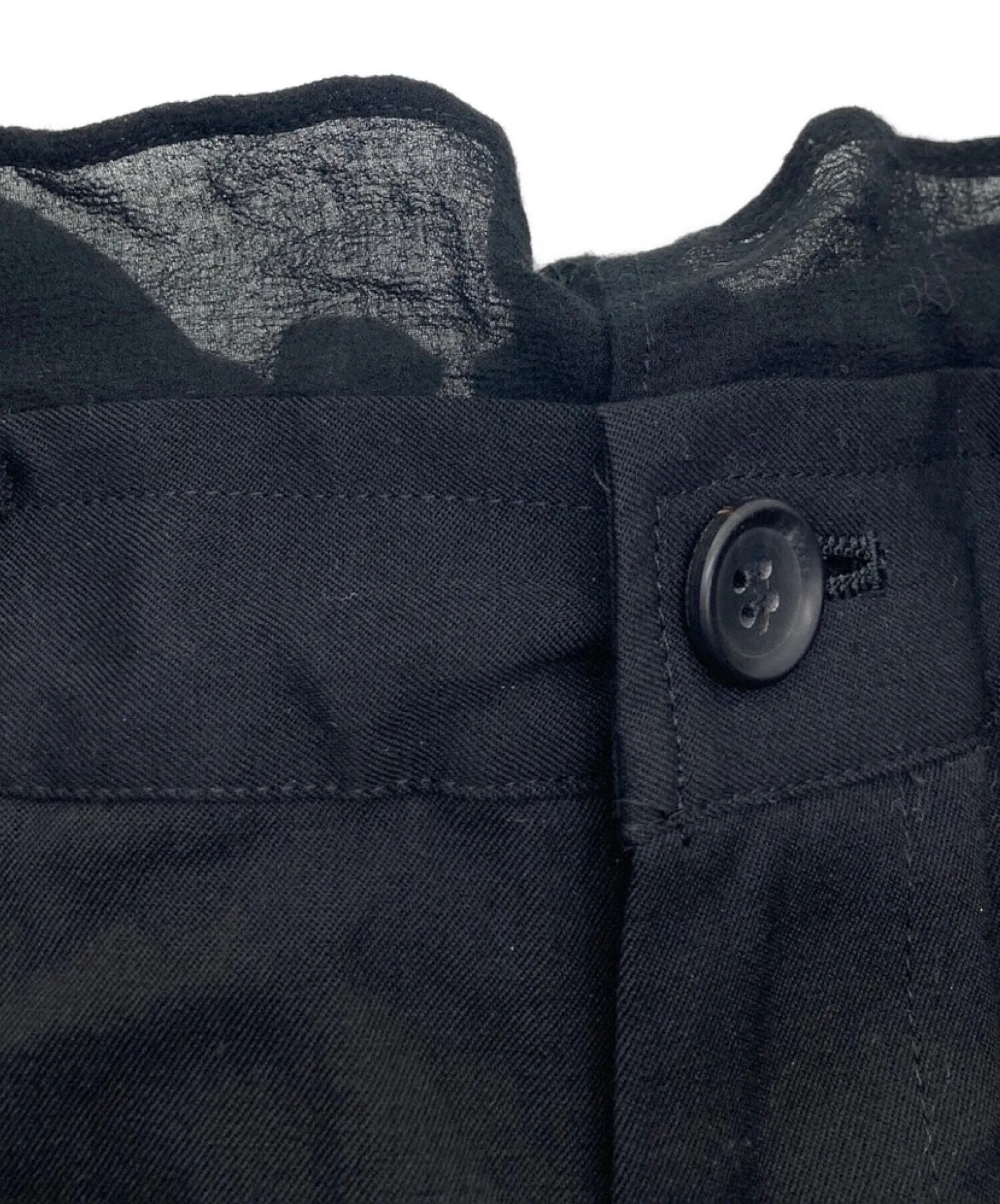 [Pre-owned] YOHJI YAMAMOTO Gabardine Tucked Wide Pants FZ-P61-100