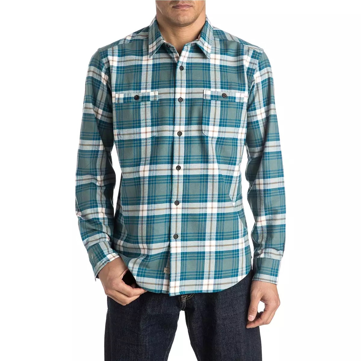 Quiksilver Waterman Penninsula Men's Button Up Long-Sleeve Shirts (Brand New)