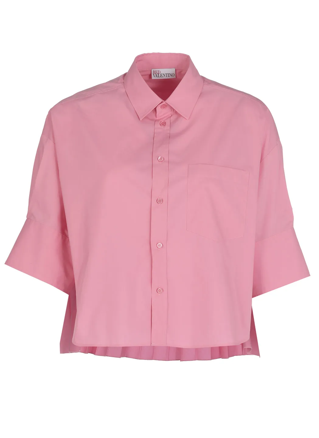 REDValentino Asymmetric Hem Short Sleeved Shirt