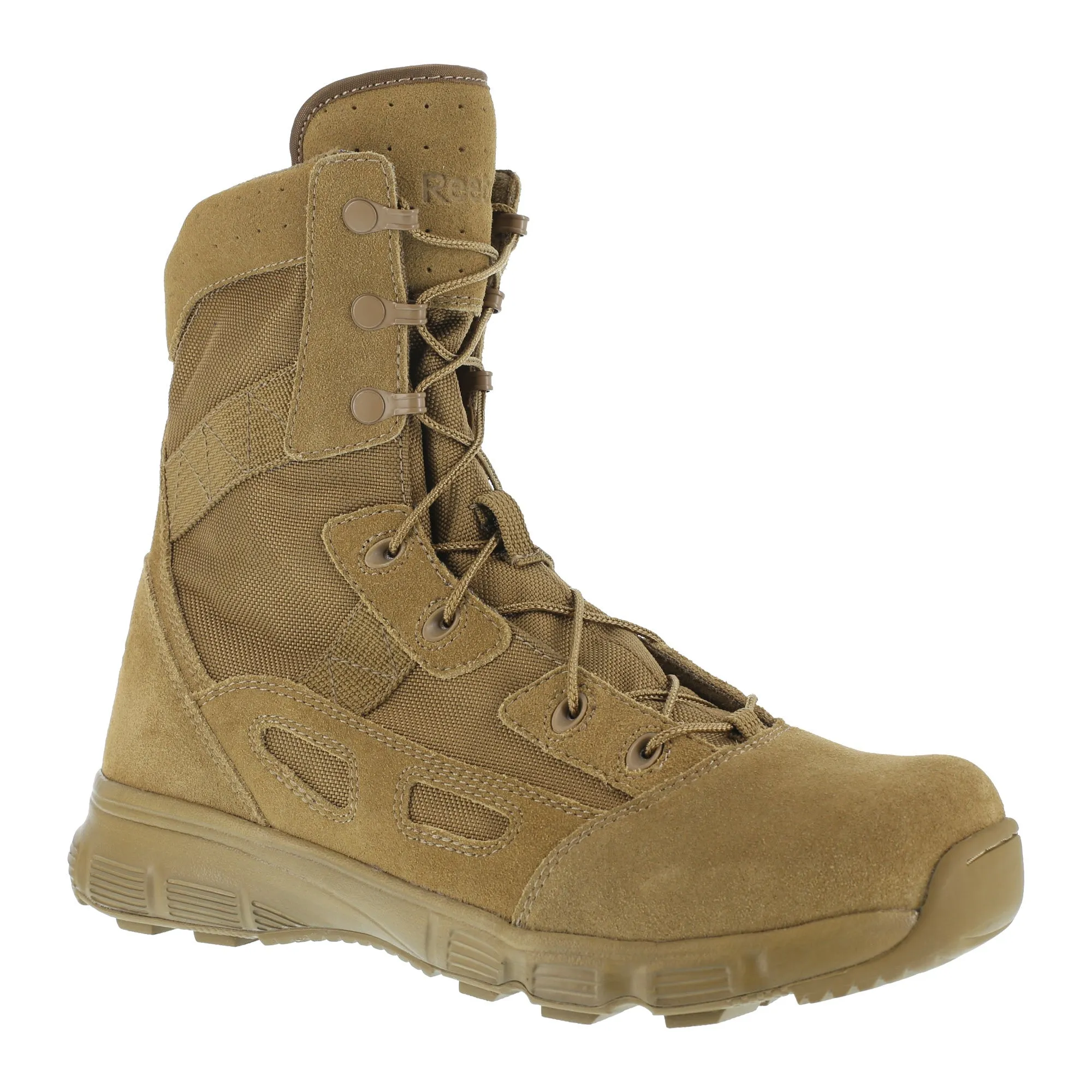 Reebok Mens Coyote Leather Military Boots 8in Hyper Velocity