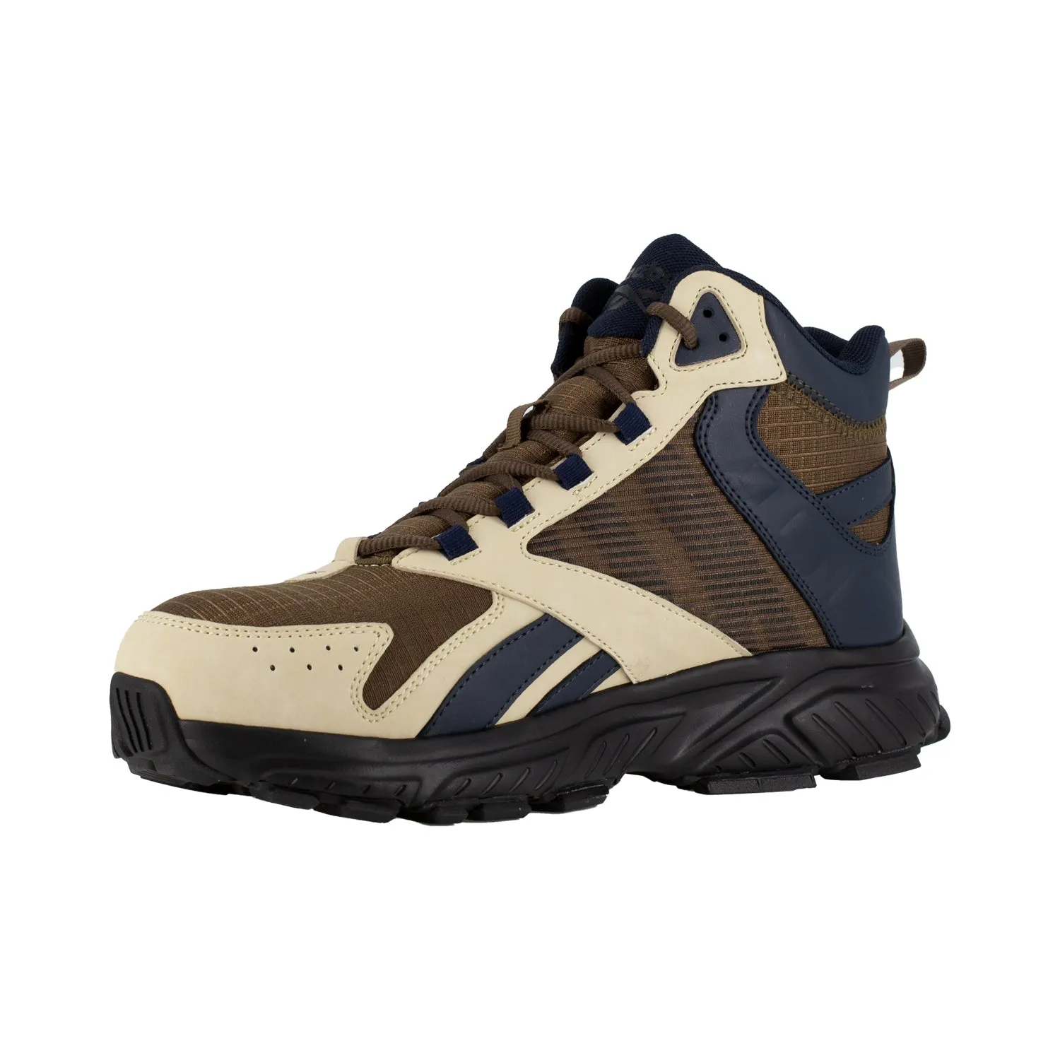 Reebok Mens Tan/Blue Mesh Work Boots Hyperium Trail Hiker CT