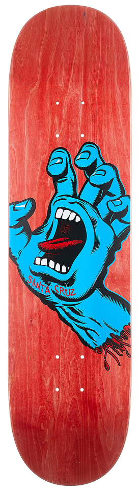 SANTA CRUZ DECK SCREAMING HAND 8.0 X 31.6