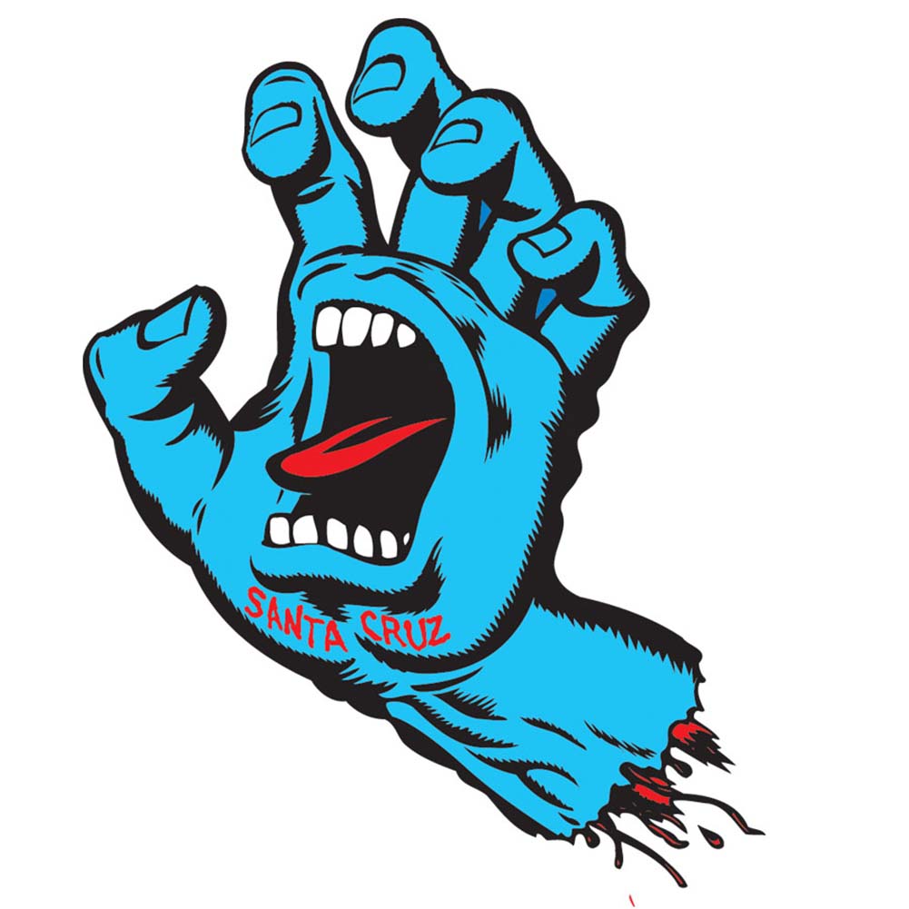 Santa Cruz Screaming Hand Sticker