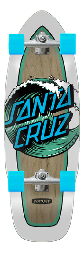 SANTA CRUZ SURFSKATE COMPLET WAVE DOT CUT BACK 9.75 X 29.95