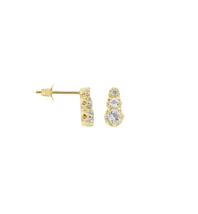 Single Glowing Anna Stud Earring 14K