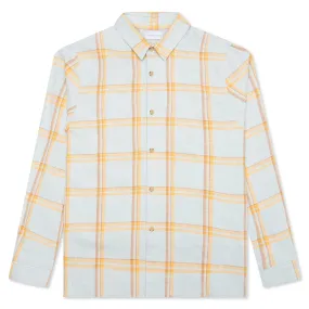 Sly Straight Hem Shirt - Blue/Yellow