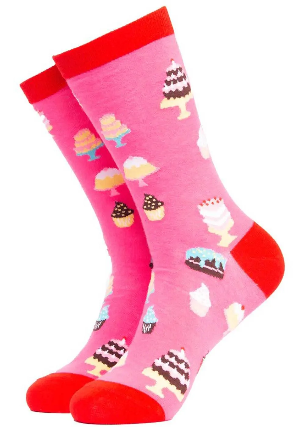 Soctopus Cake Lover Socks Pink