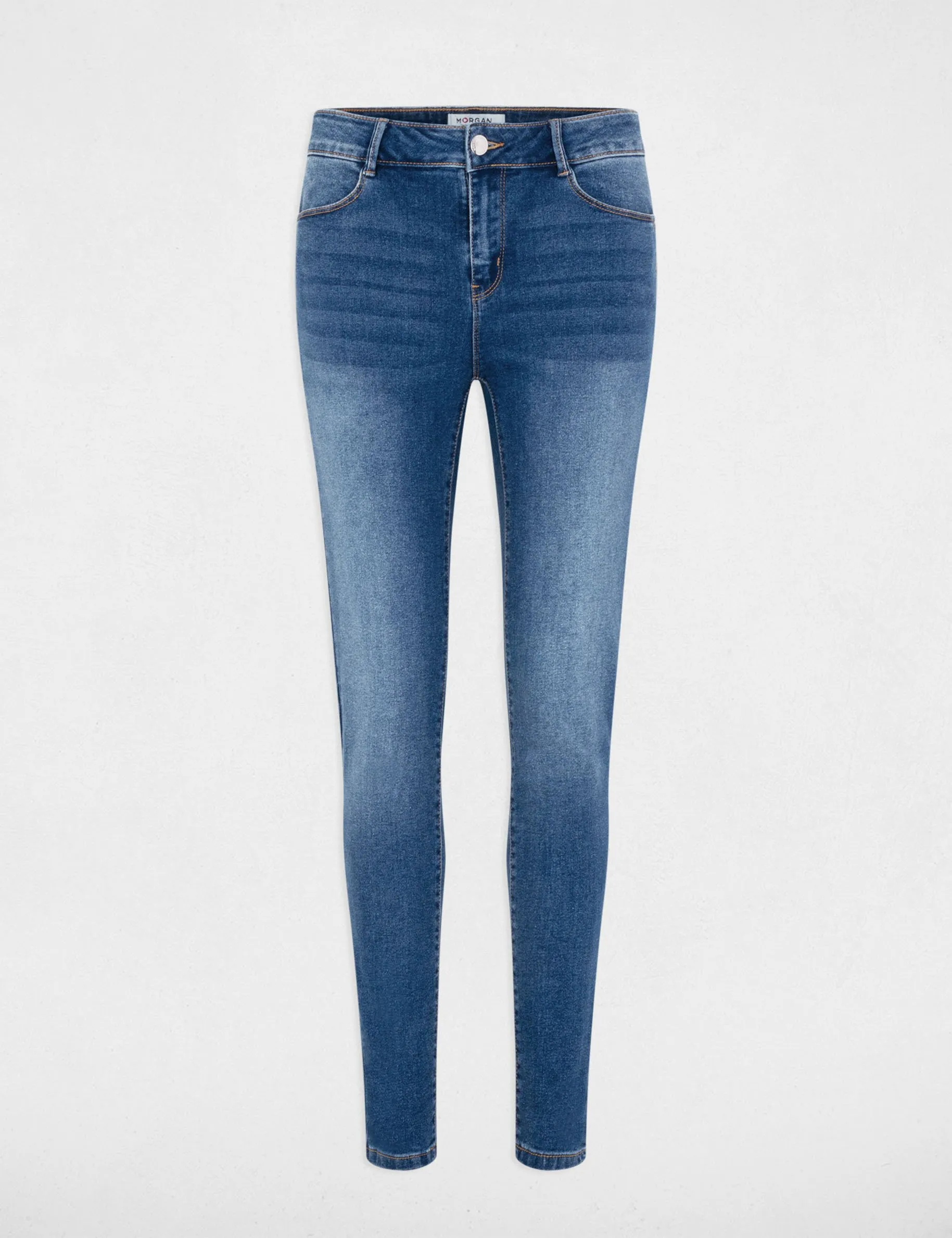 Standard waisted slim jeans stone denim women