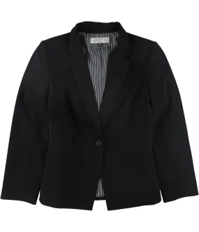 Tahari Womens Petite Bi-Stretch One Button Blazer Jacket