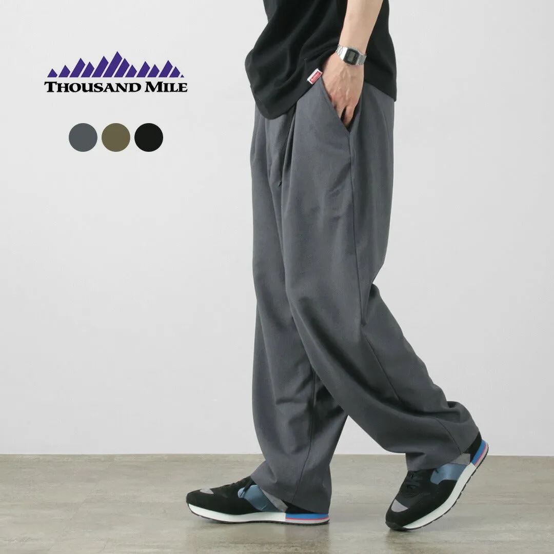 THOUSAND MILE（サウザンドマイル） ロング ワイドパンツ / メンズ ボトムス イージーパンツ ウエストゴム 総ゴム LONG WIDE PANTS