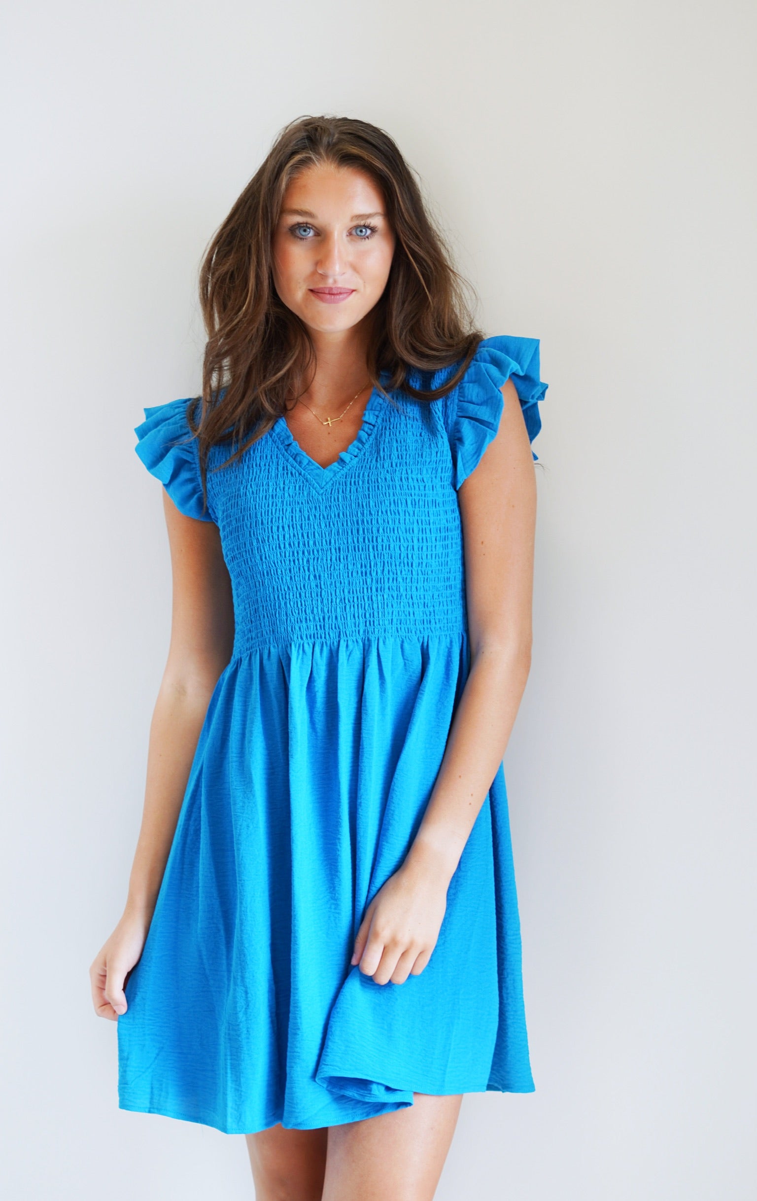 Tiffany Turquoise Ruffled Dress