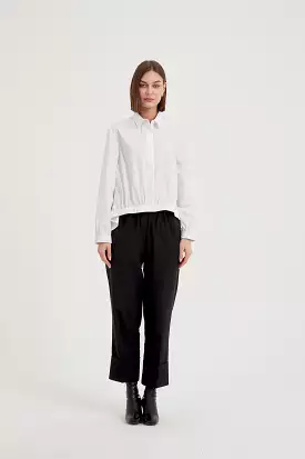 Tirelli - Elastic Front Hem Shirt - White