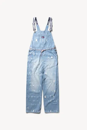 Tommy x Aries Logo Destroyed Denim Dungaree