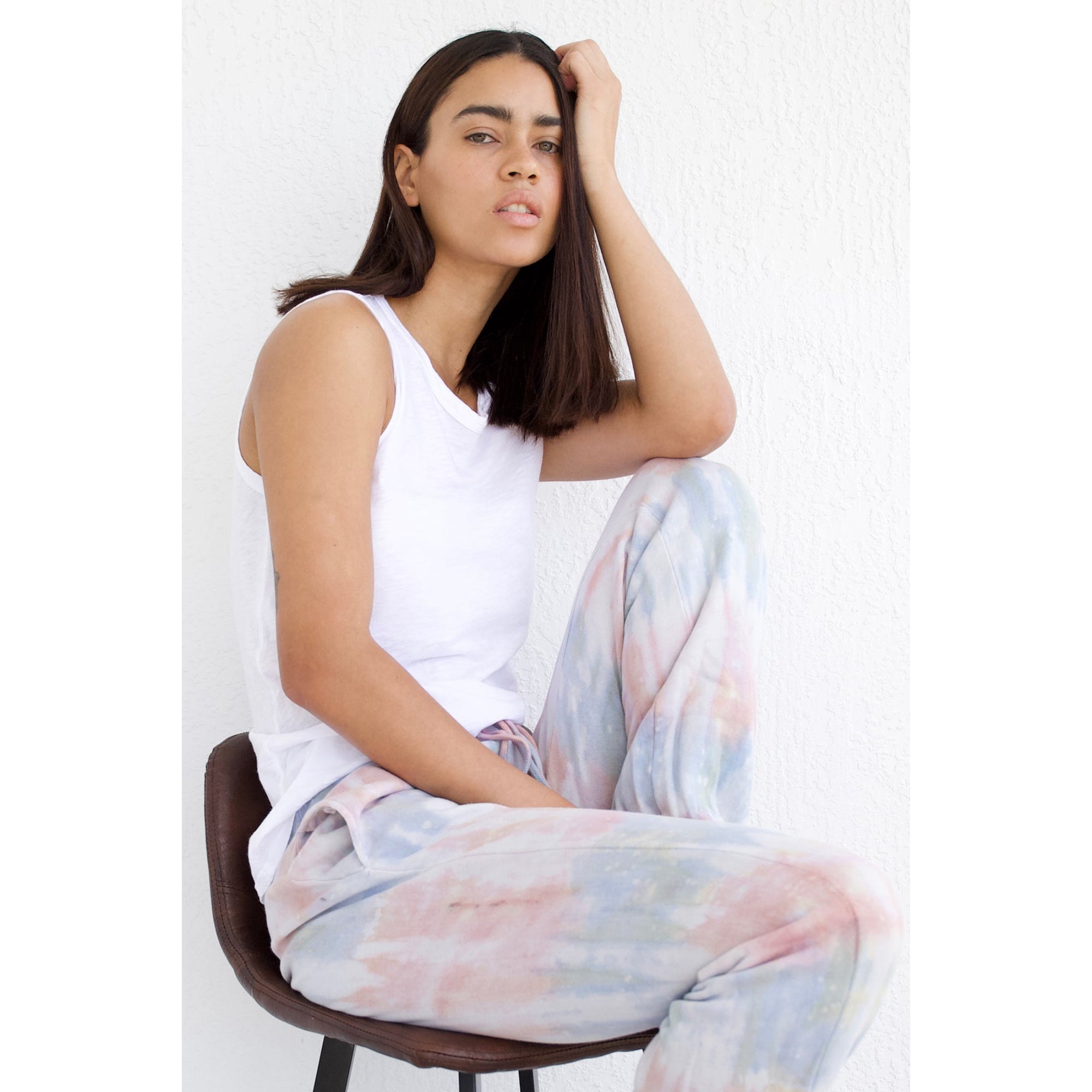 Velvet Women's Tie Dye Fleece Pant - SUNRISE