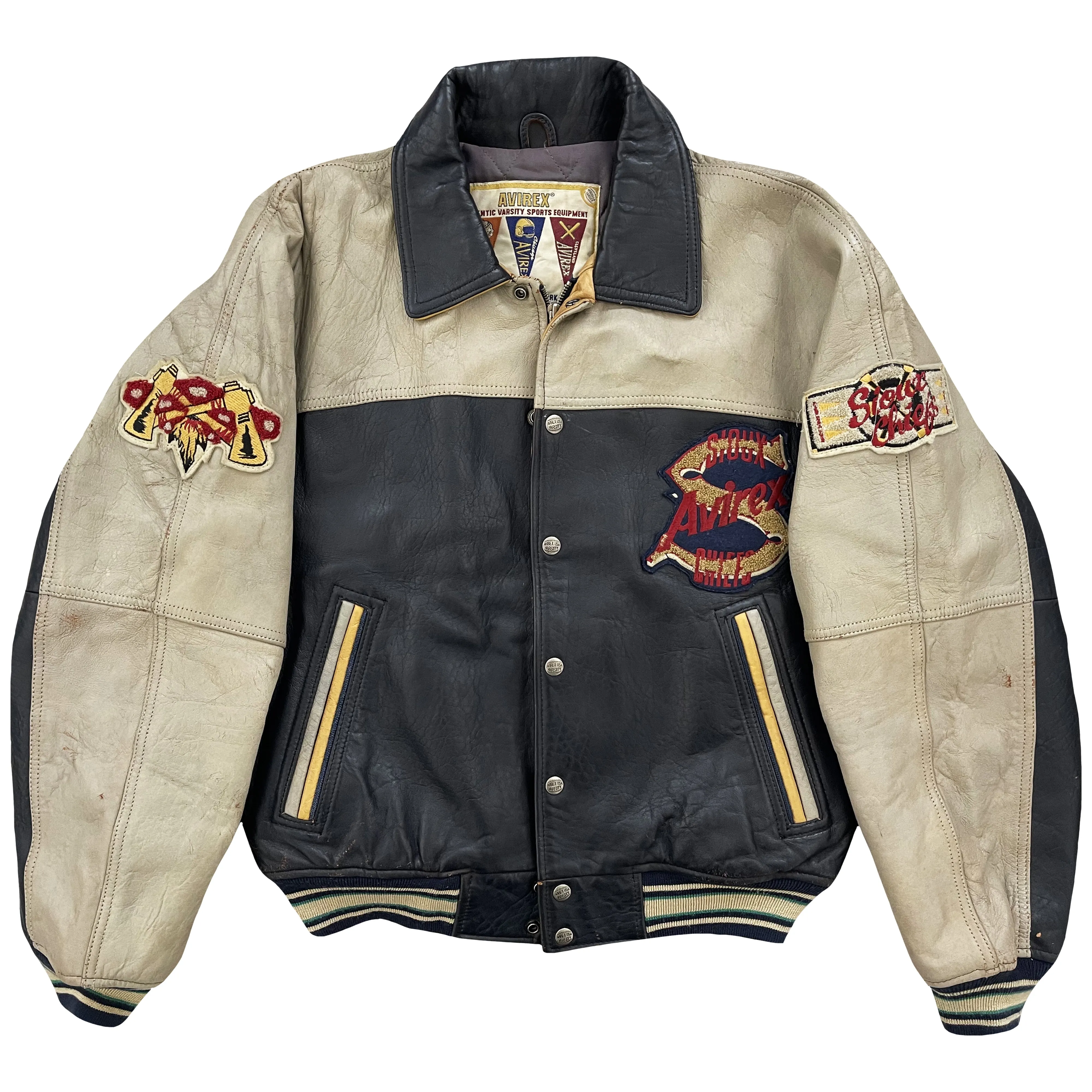 Vintage Avirex Leather Varsity Jacket