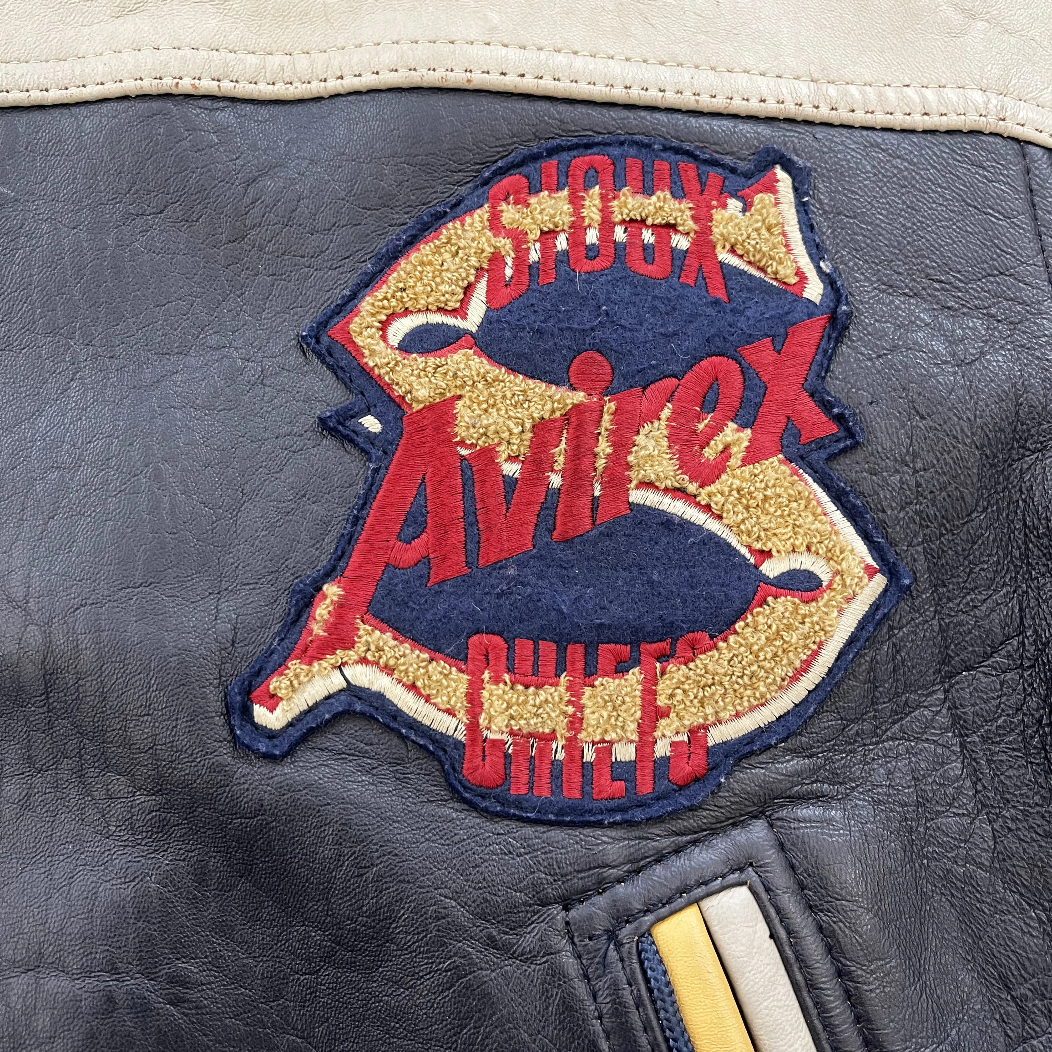 Vintage Avirex Leather Varsity Jacket