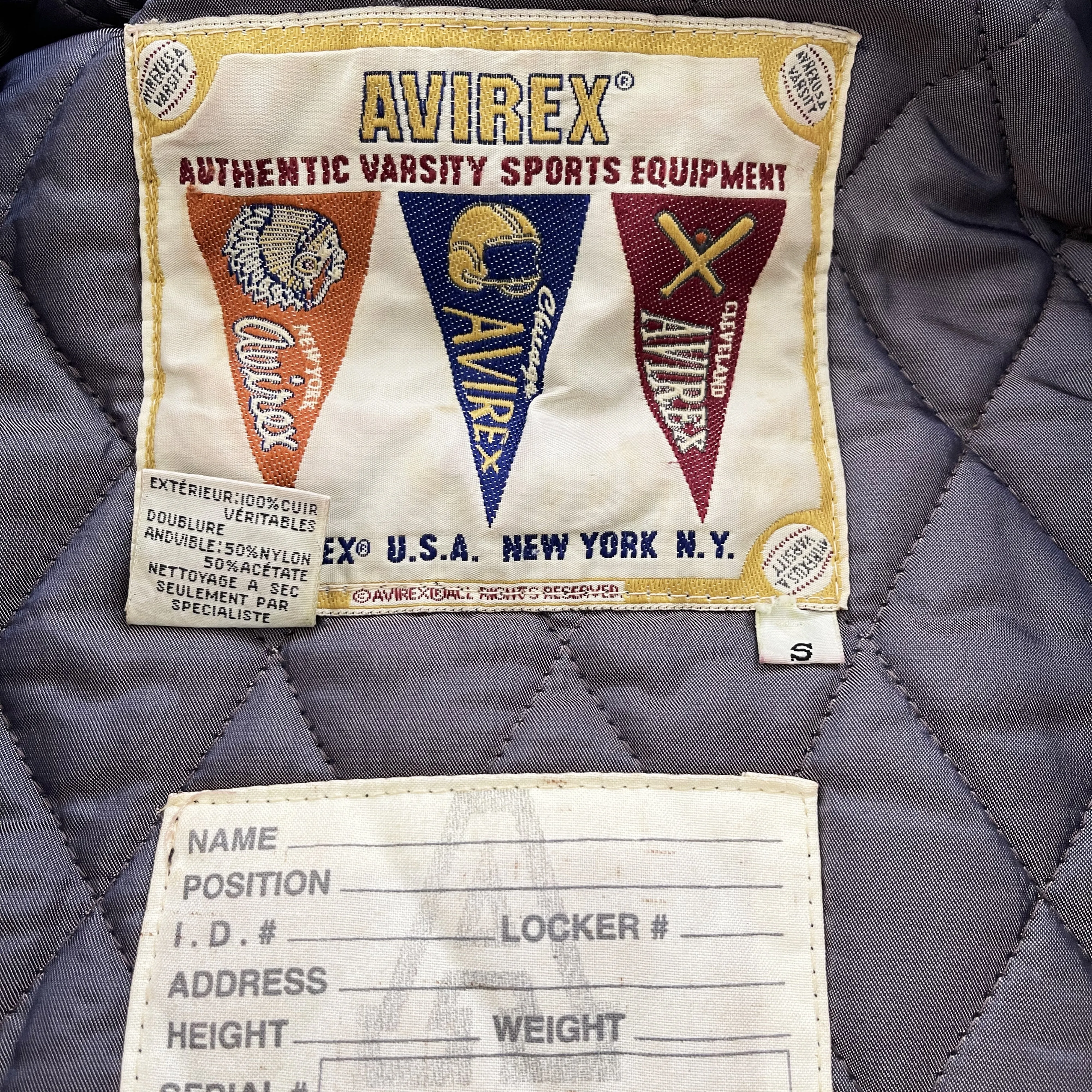 Vintage Avirex Leather Varsity Jacket