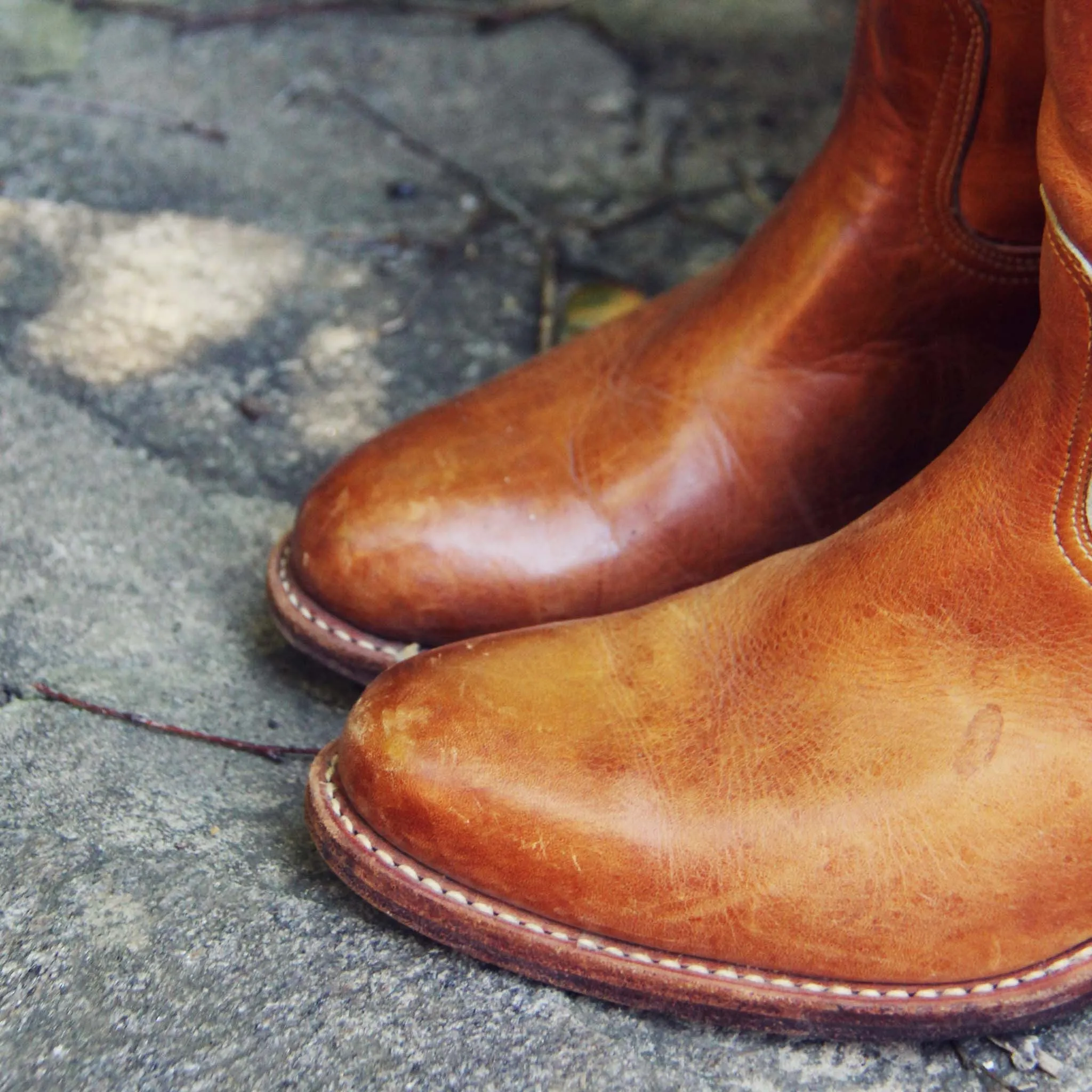 Vintage Braided Campus Boots