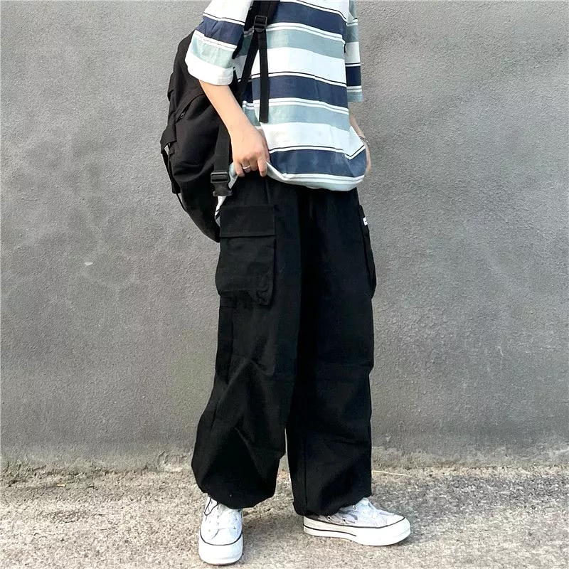 Wide-Leg Cargo Pants dd34