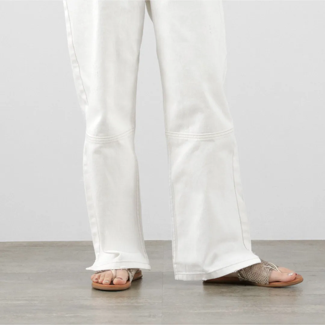 YENN（イェン） ハイライズ タック ワイド パンツ ホワイト / レディース ボトムス デニム ハイウエスト HIGH RIZE TUCK WIDE PANTS WHITE