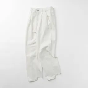 YENN（イェン） ハイライズ タック ワイド パンツ ホワイト / レディース ボトムス デニム ハイウエスト HIGH RIZE TUCK WIDE PANTS WHITE